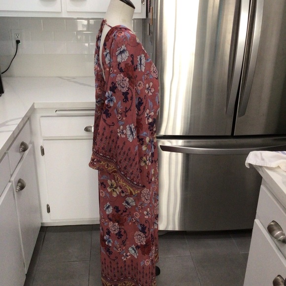 MISA Los Angeles Bardot floral maxi Dress XS - Picture 4 of 11